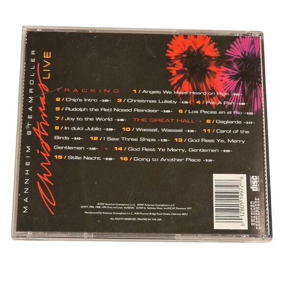 Mannheim Steamroller Christmas Live CD Chip Davis 1997 Holiday Music - Picture 2 of 6